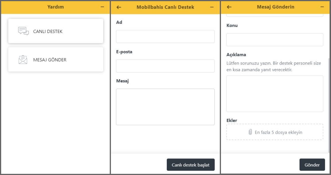 Mobilbahis Müşteri Hizmetleri İletişim