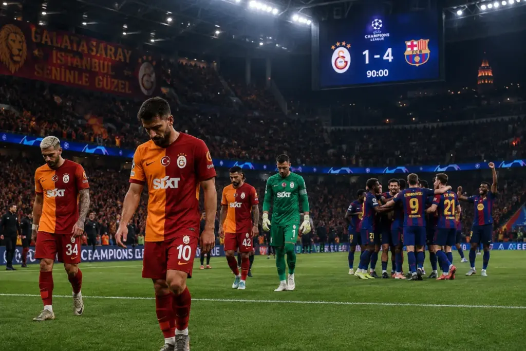 Galatasaray’ın Barcelona Sınavı: Avrupa Devine Karşı Yaşanan Taktiksel Çöküşün Analizi